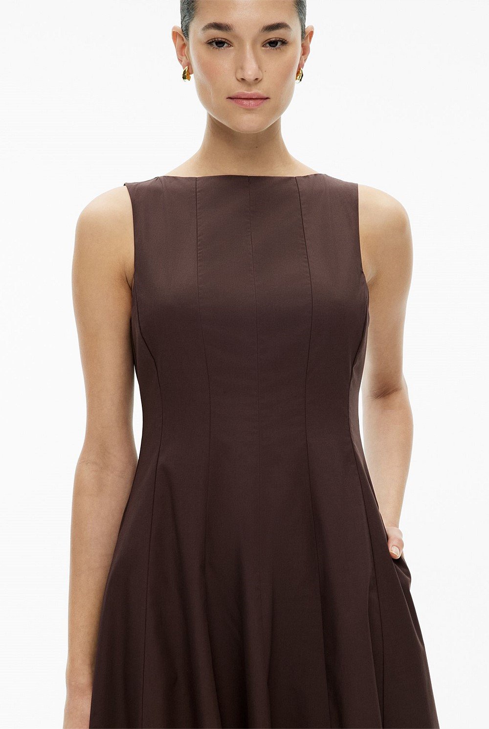 Panelled Midi Dress