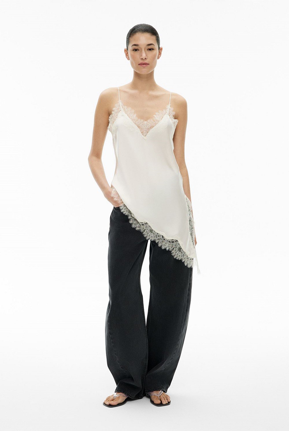 Asymmetrical Lace Camisole