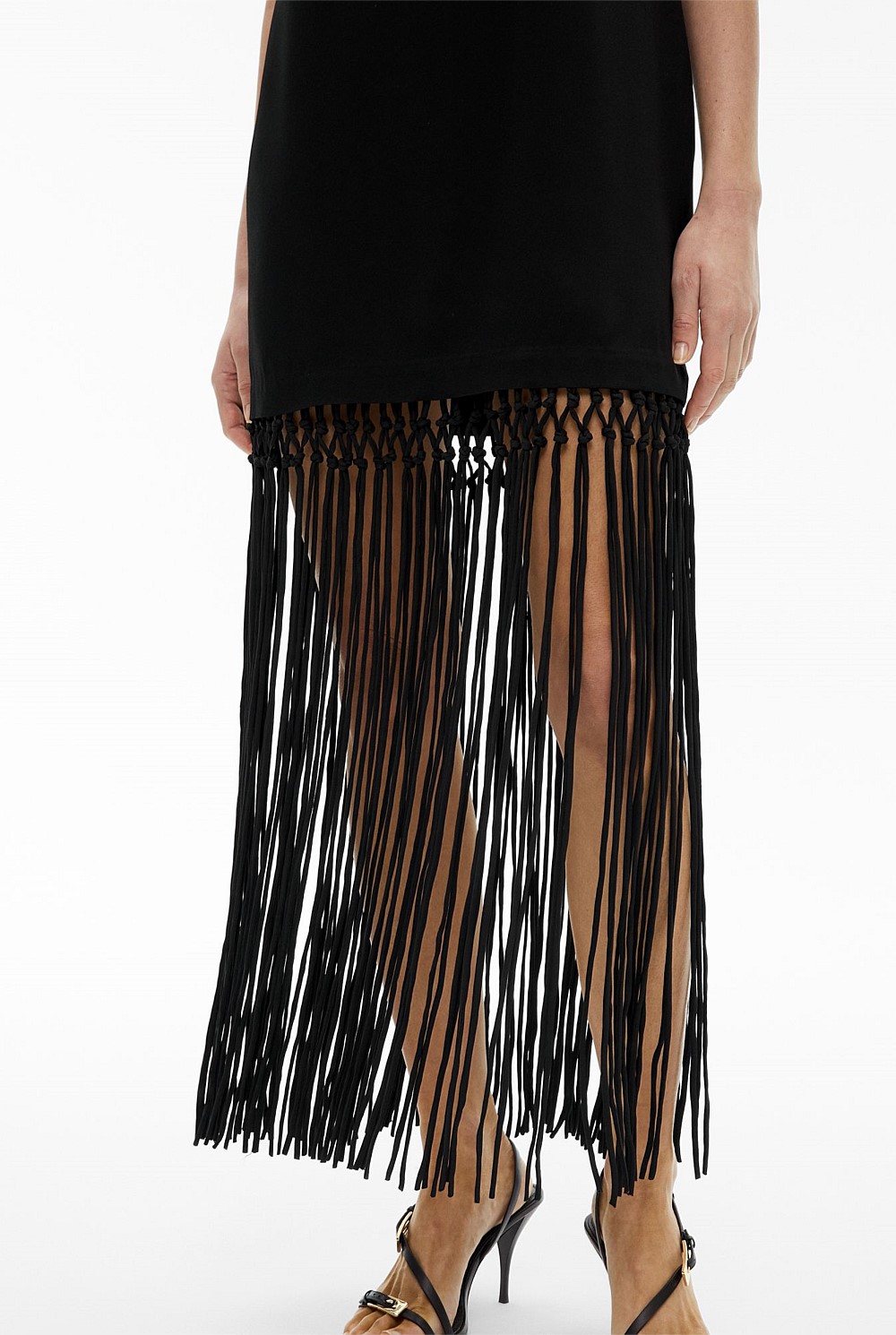 Fringe Hem Dress