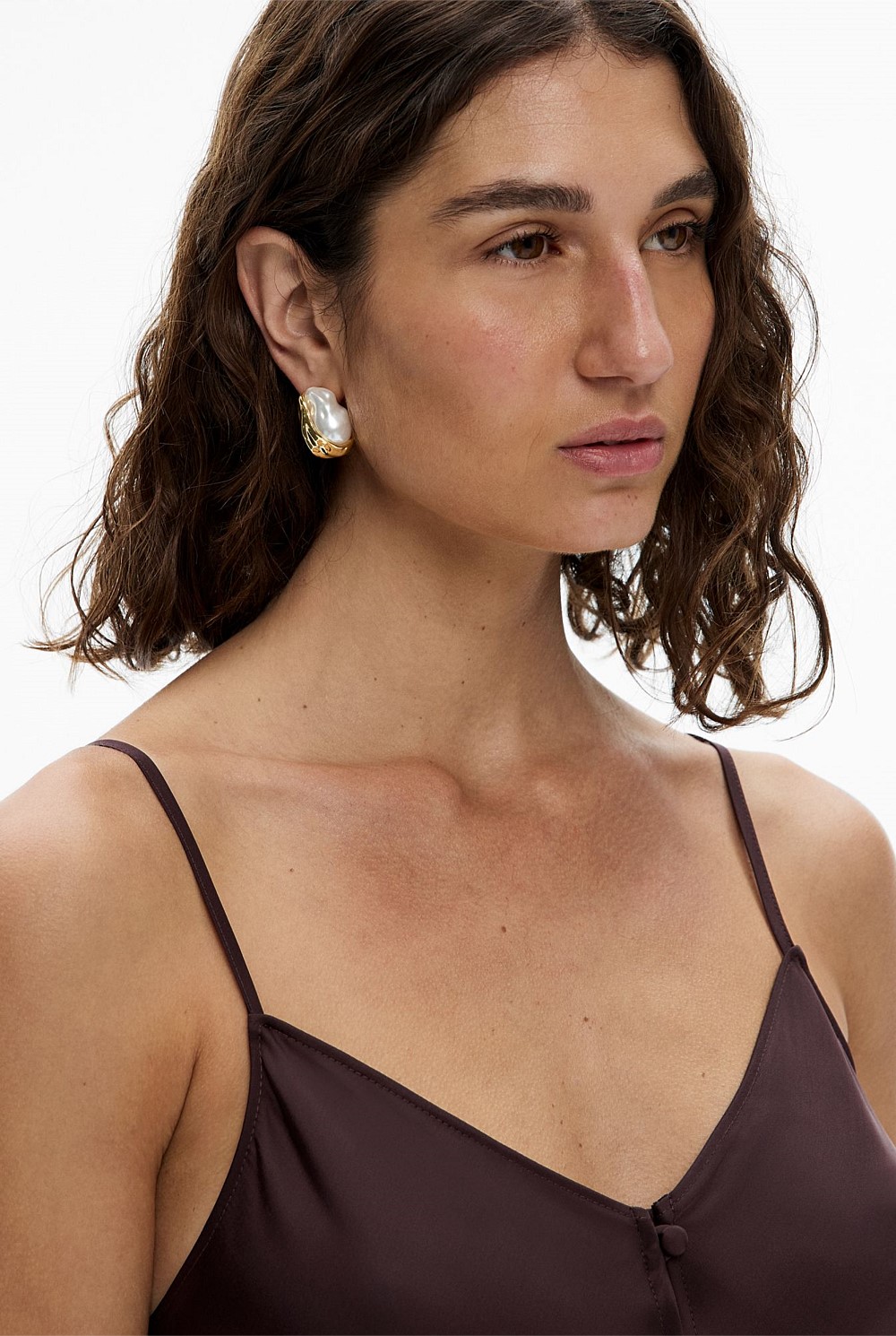 Audrey Pearl Stud Earrings