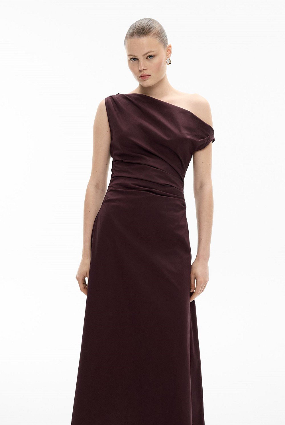 Asymmetric Shoulder Dress