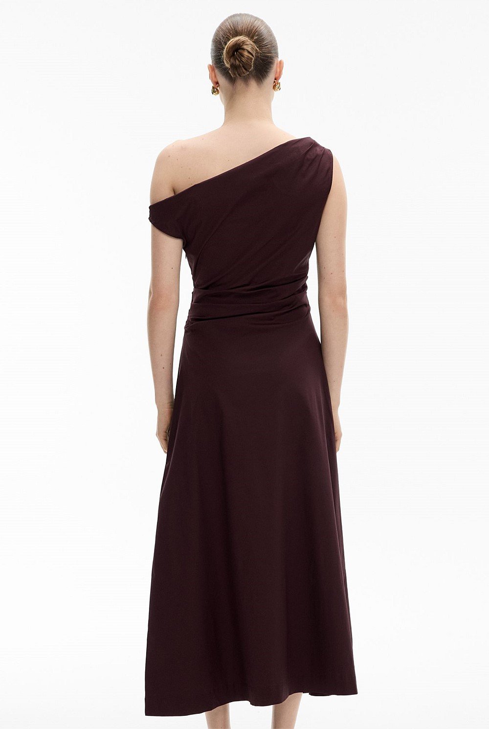 Asymmetric Shoulder Dress