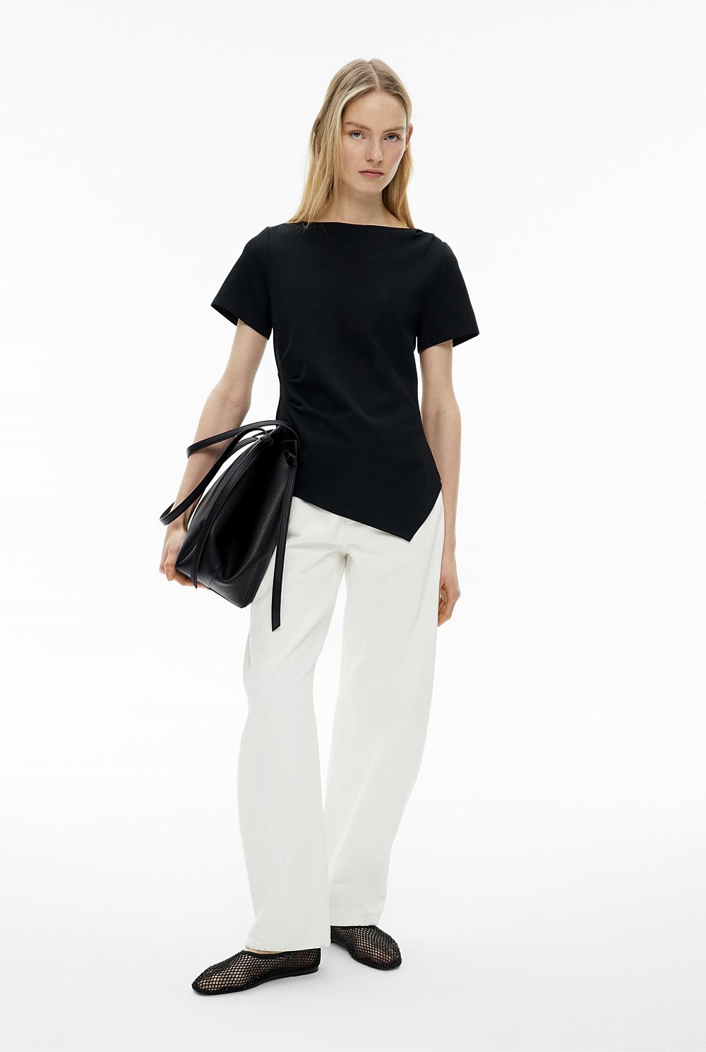 Tuck Wide Neck T-Shirt