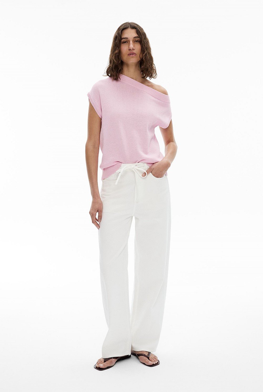 Off Shoulder Knit Top