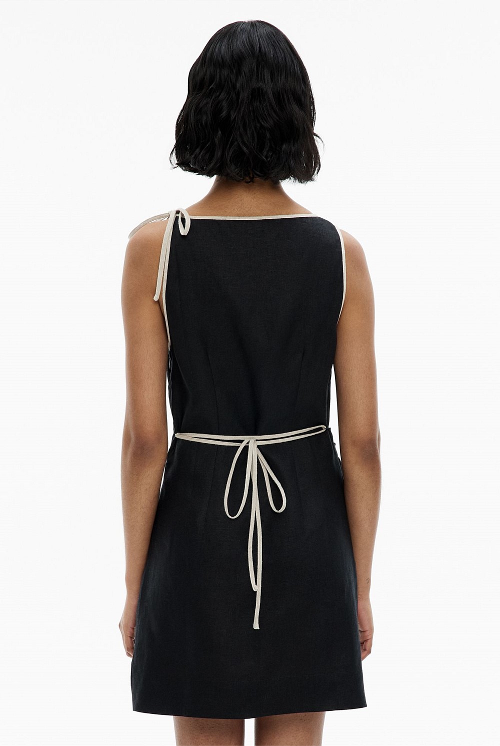 Tie Shoulder Mini Dress