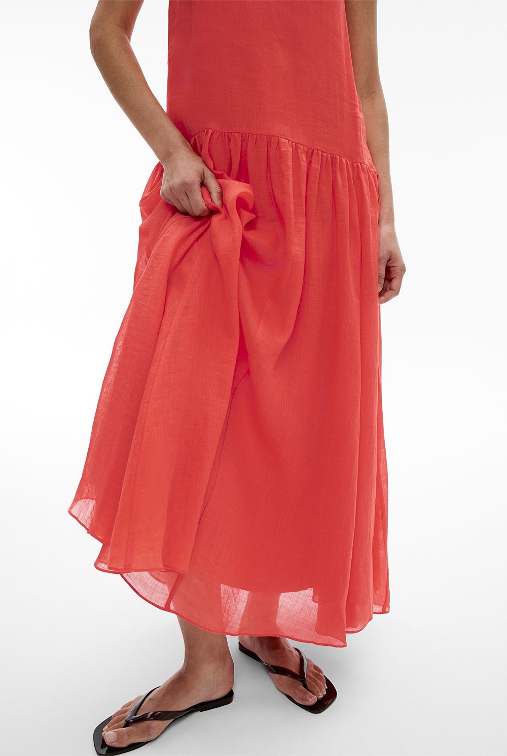 NAME IT Maxi Abito Bambina Con Spalline - Stampa Griglia - Morbido In Poliestere Riciclato (Taglie 2-10 Anni)