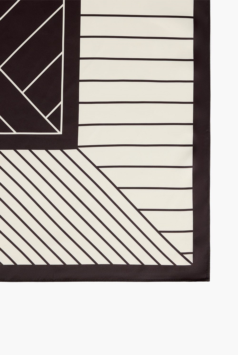 Splice Stripe Satin Scarf