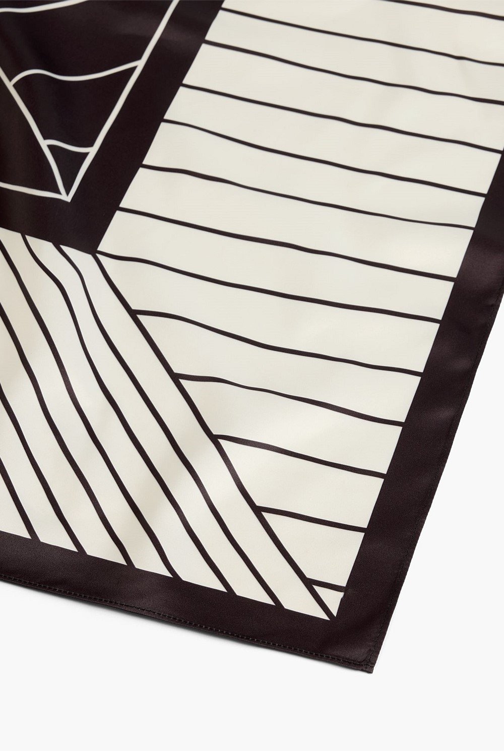 Splice Stripe Satin Scarf