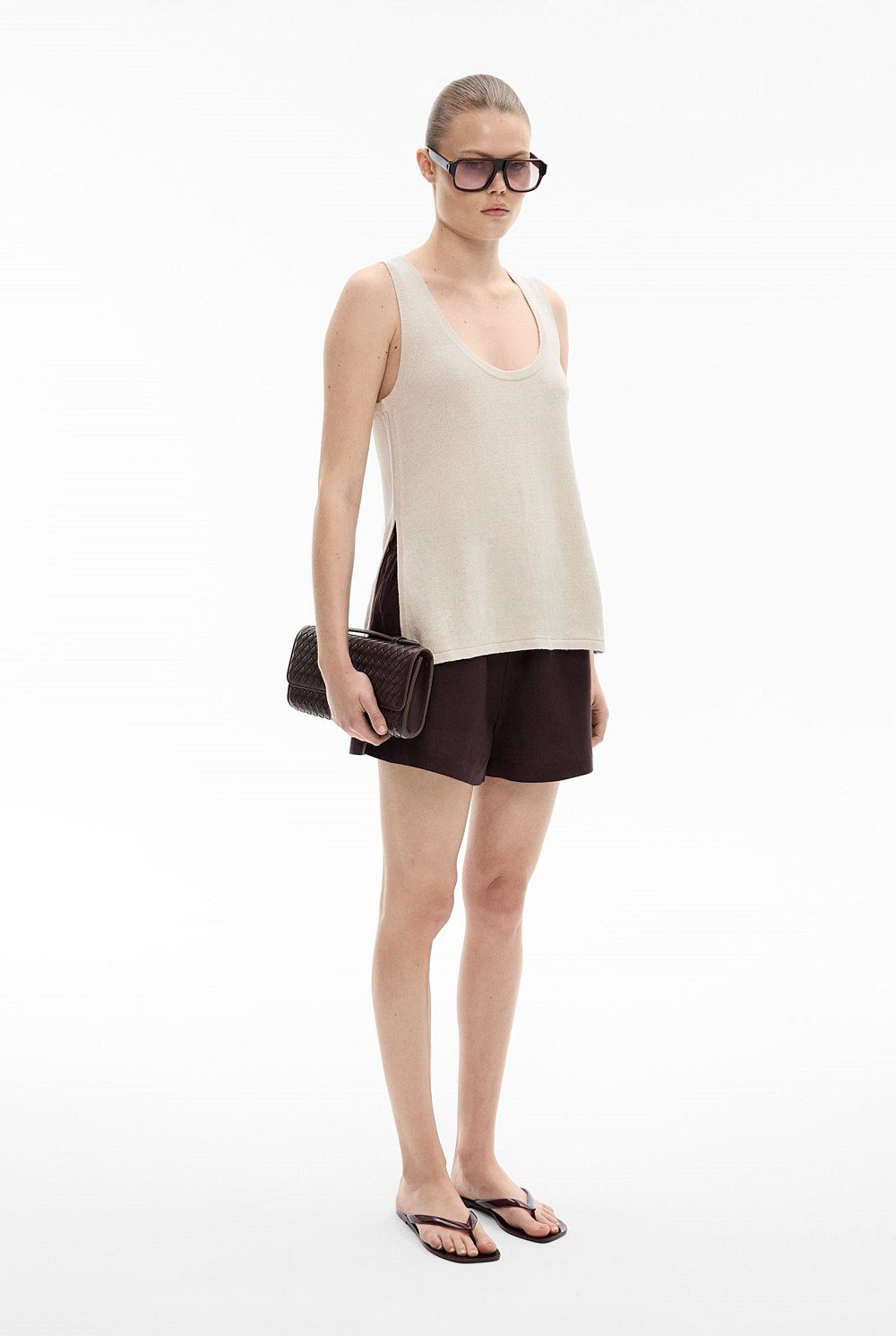 Longline Knit Tank Top