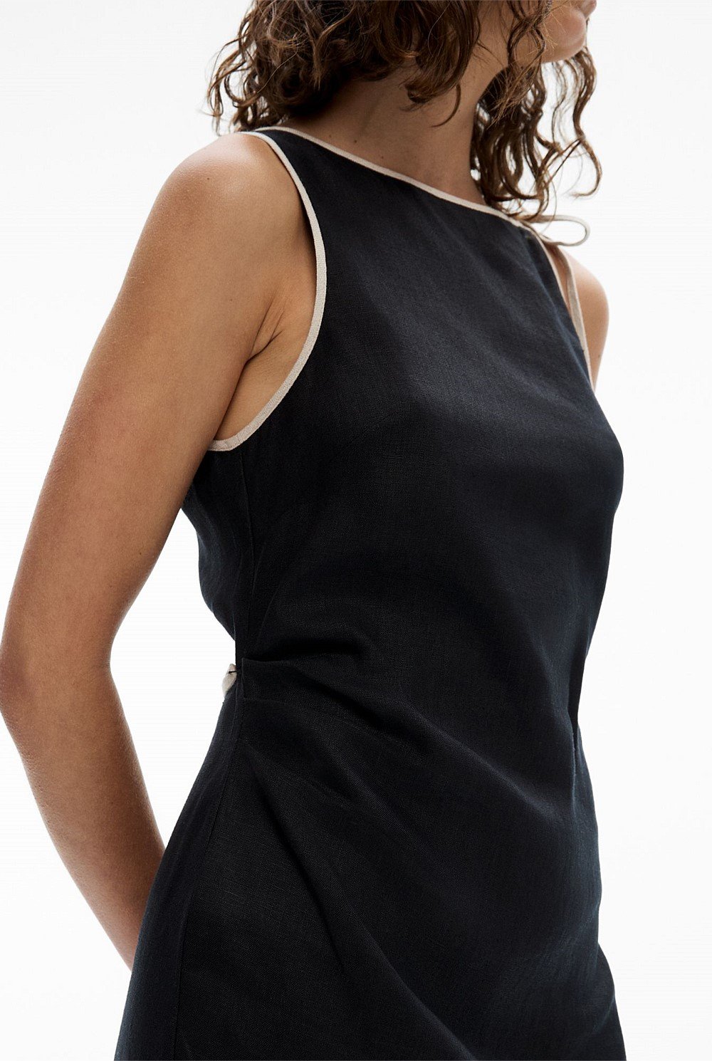 Tie Shoulder Midi Dress