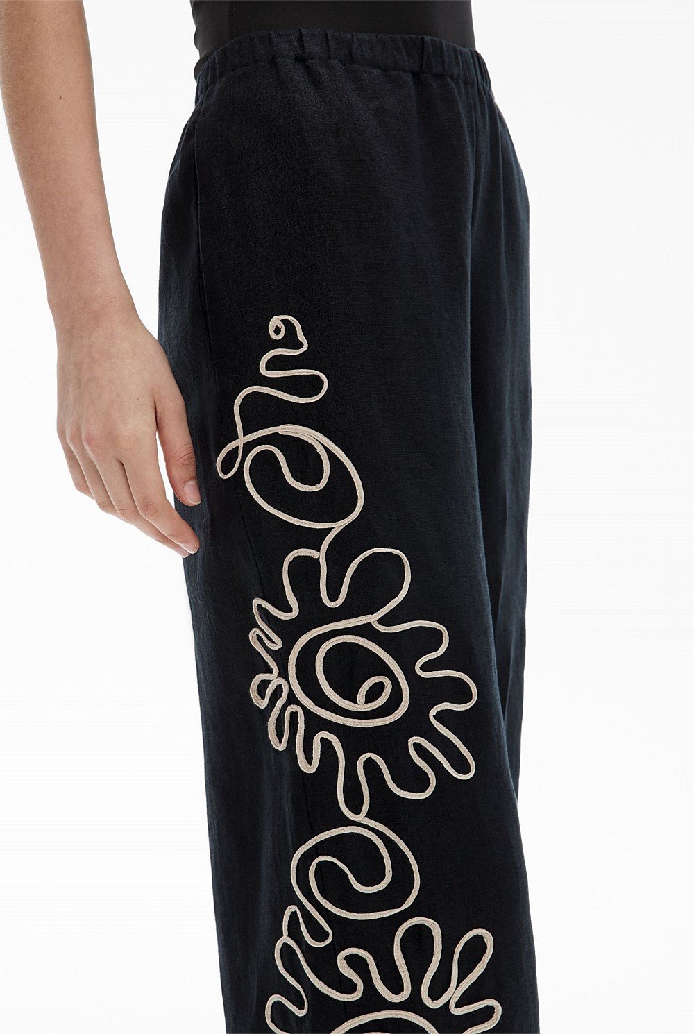 Corded Pull On Pants