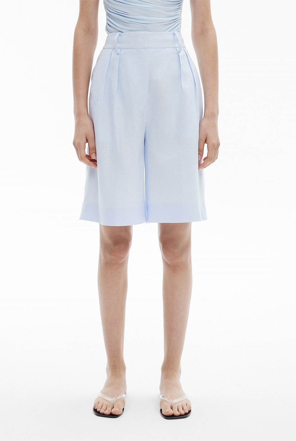 Linen Bermuda Shorts