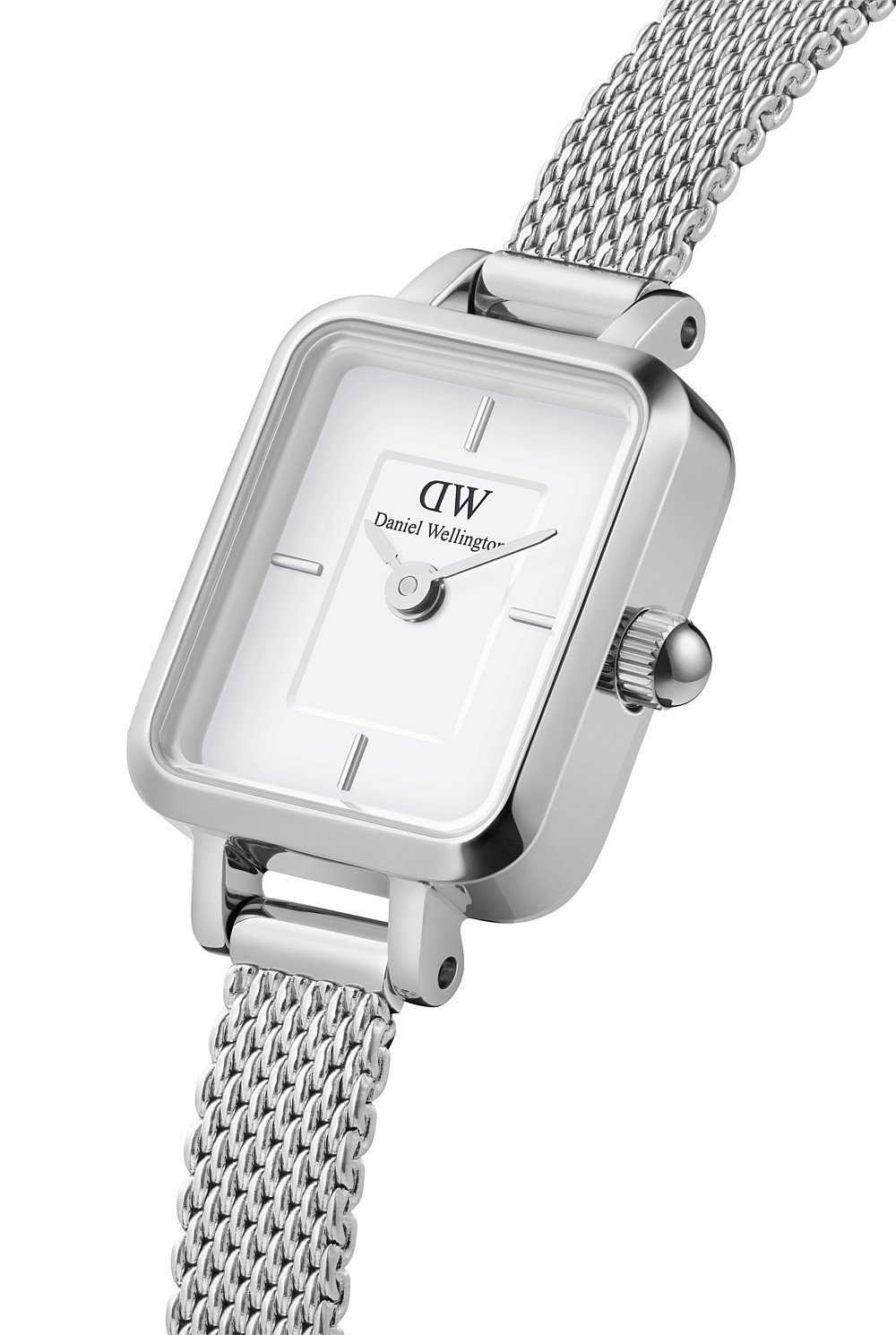 Quadro Mini 15x18 Sterling S White Watch