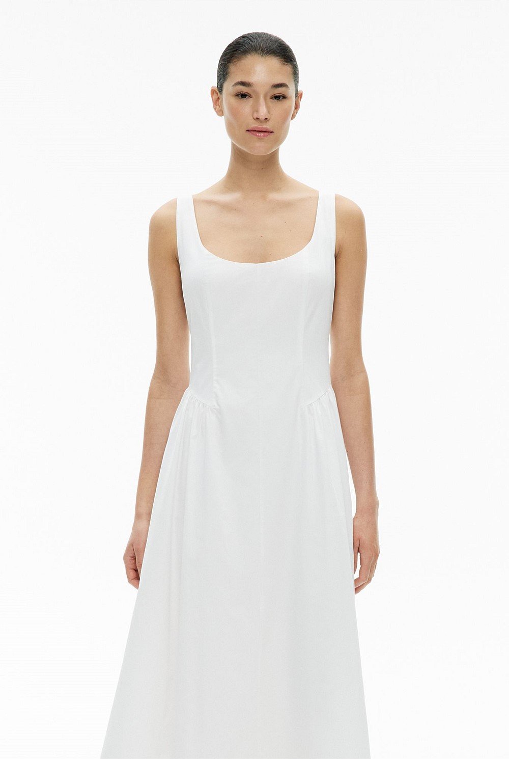 Gathered Panel Dress