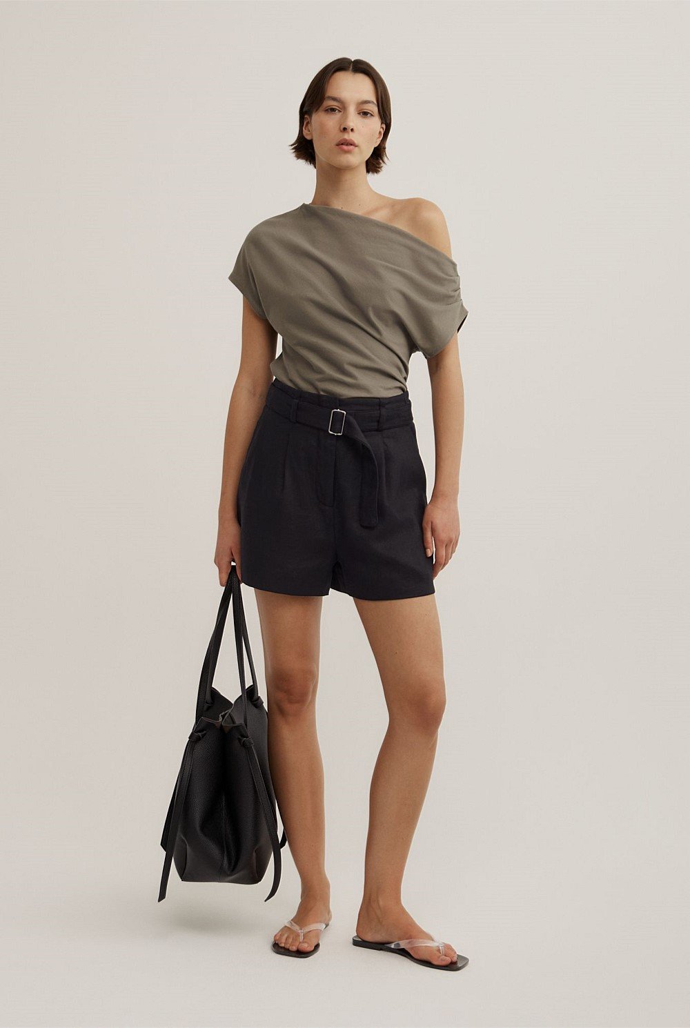 Asymmetric Drape T-Shirt