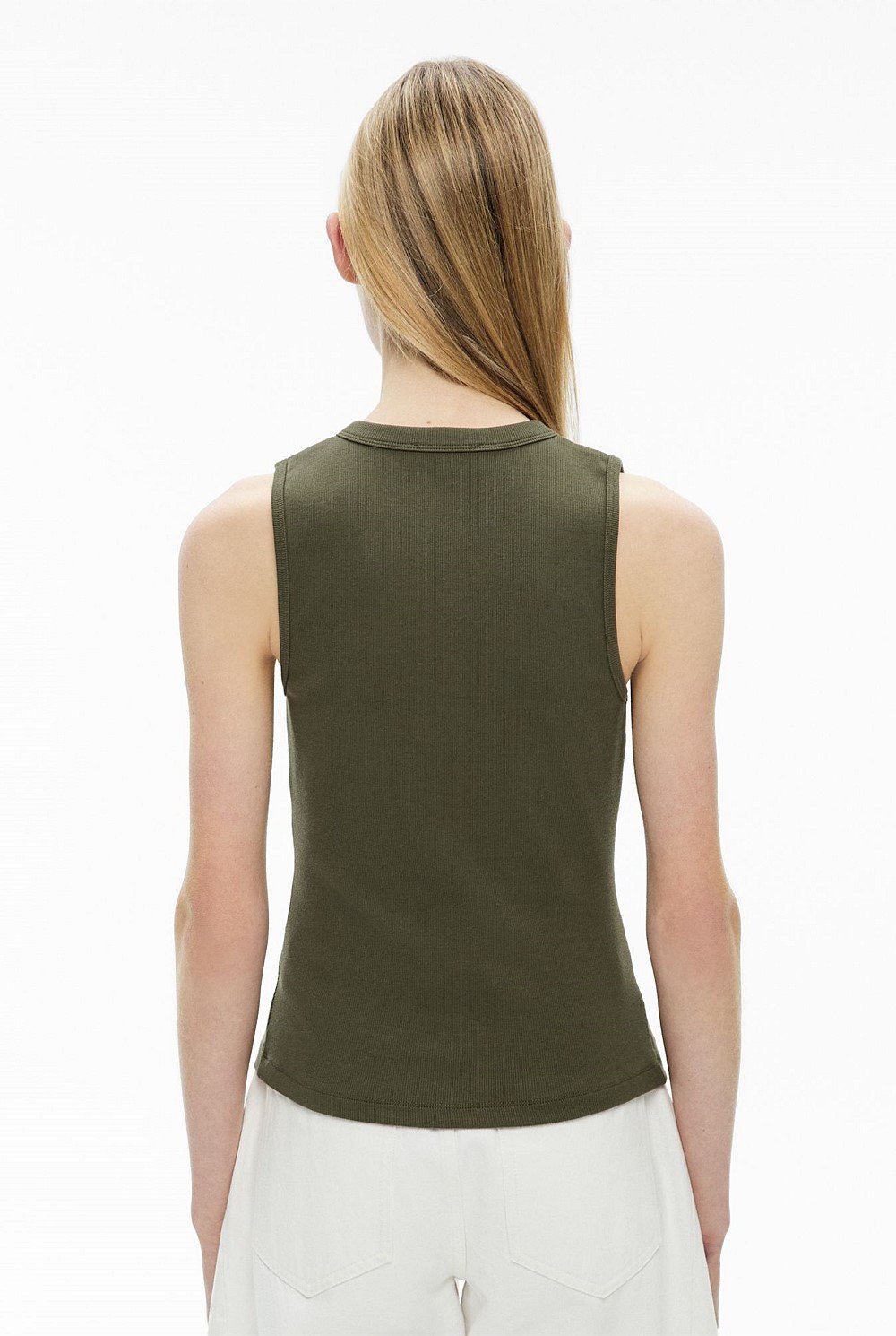 Button Longline Tank Top
