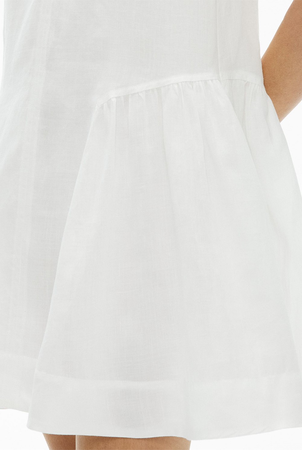 Mini Gather Panel Dress