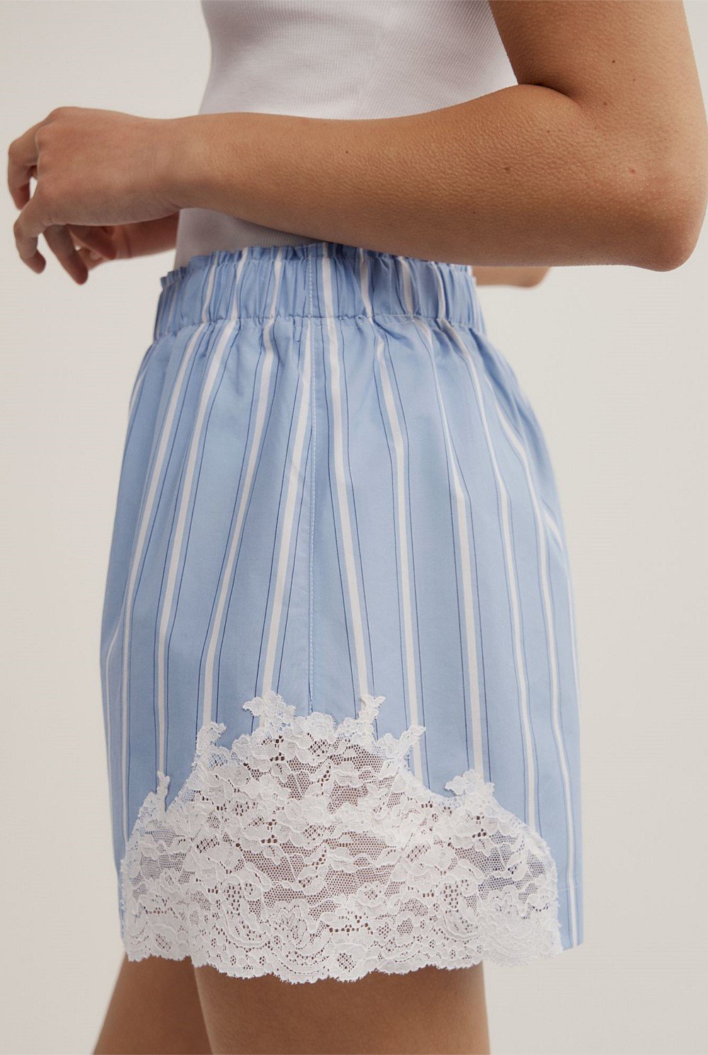 Lace Trim Shorts