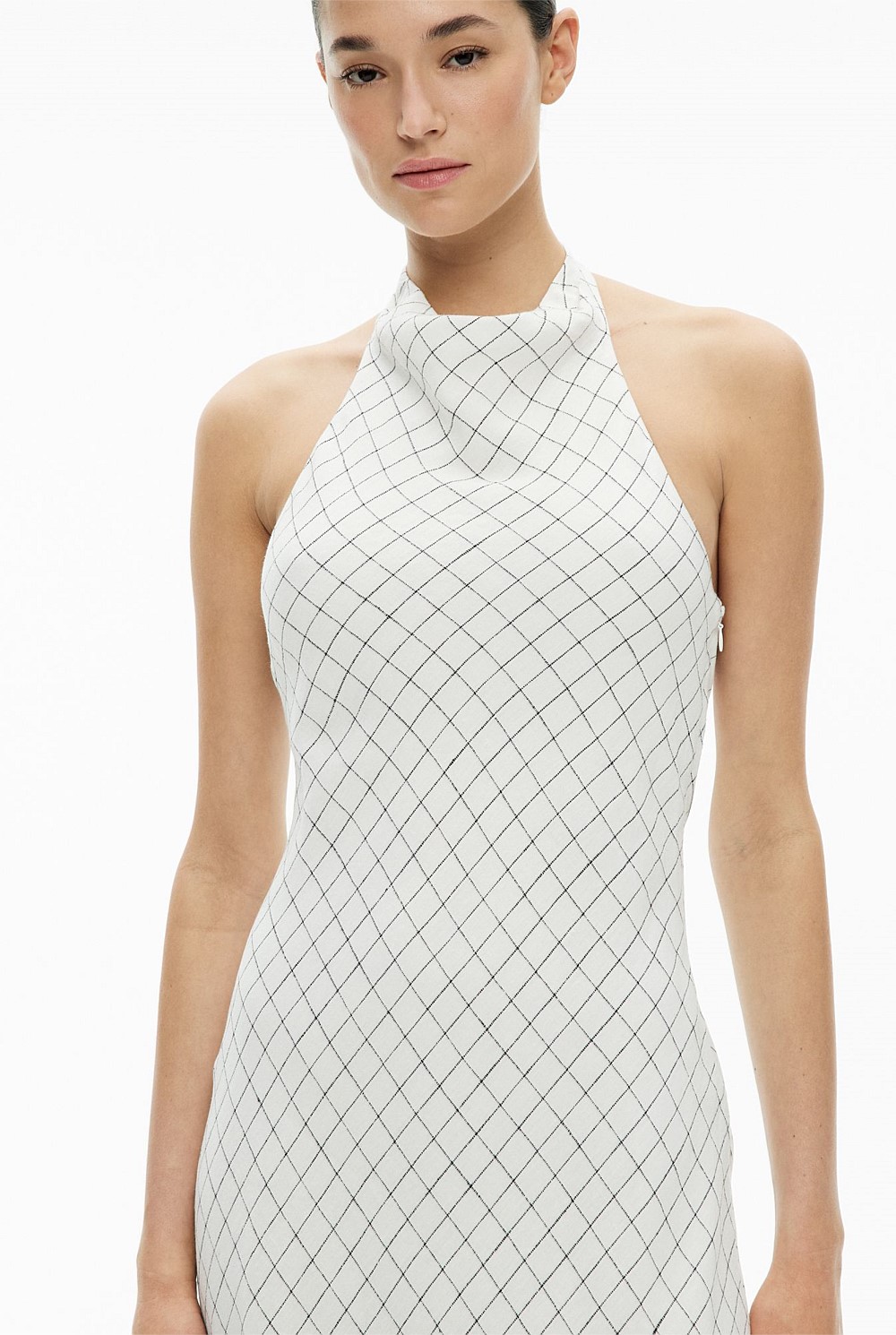 Halter Drape Dress