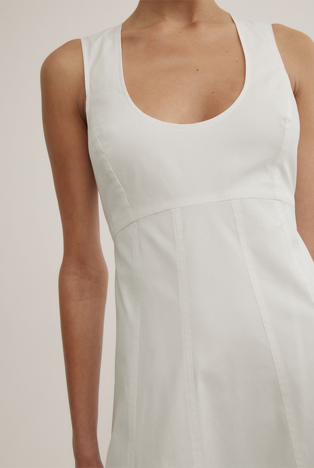 Scoop Neck Midi Dress