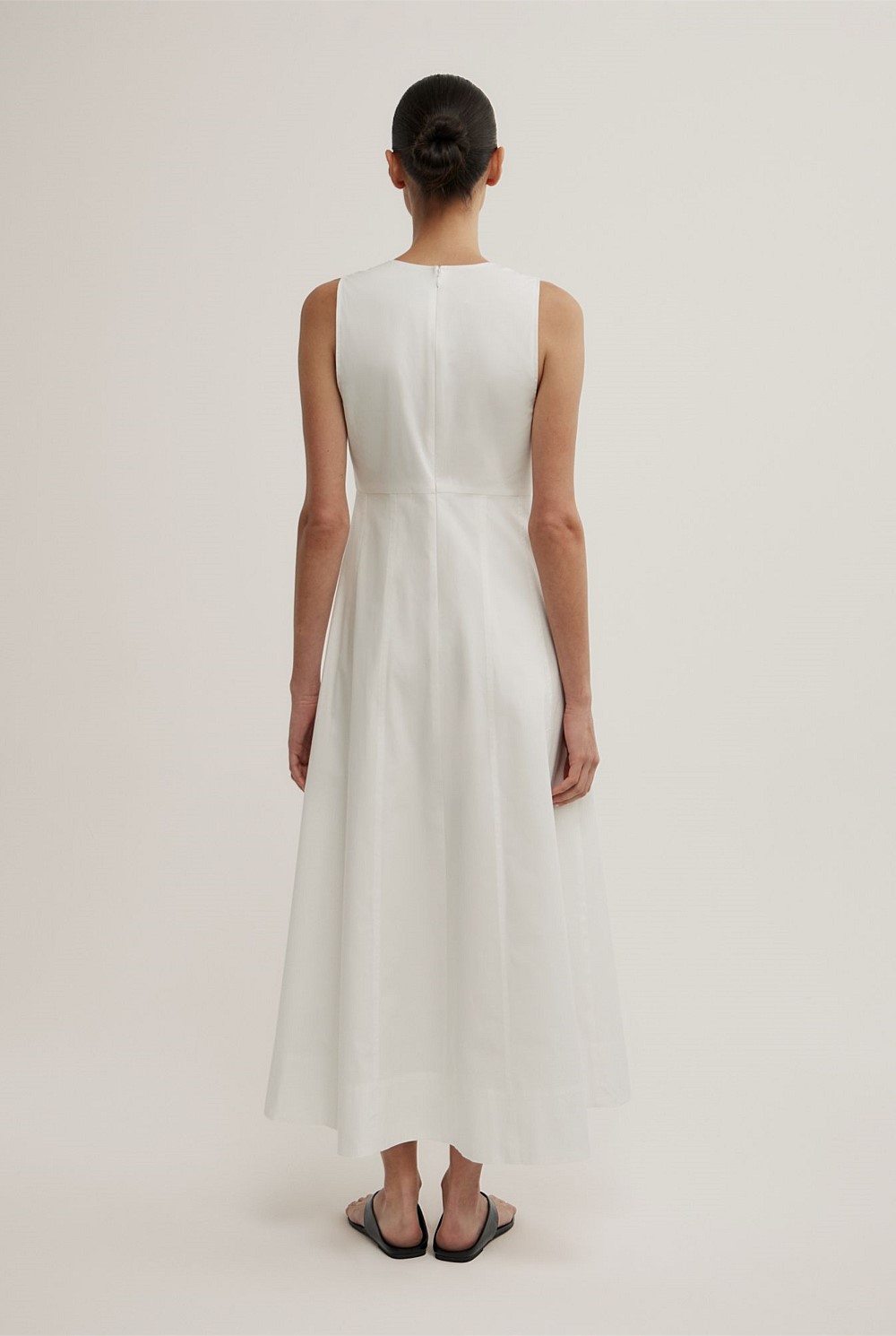 Scoop Neck Midi Dress