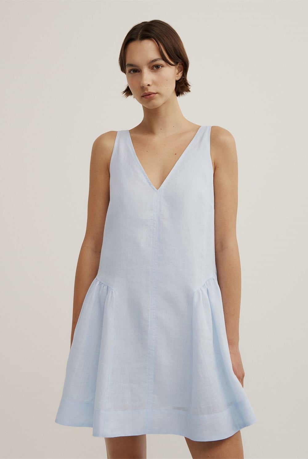 Mini Gather Panel Dress