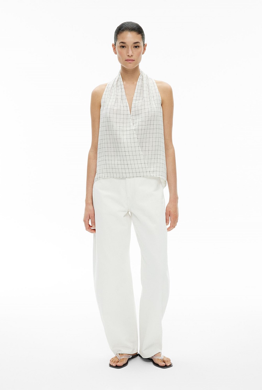 Linen Wrap Top