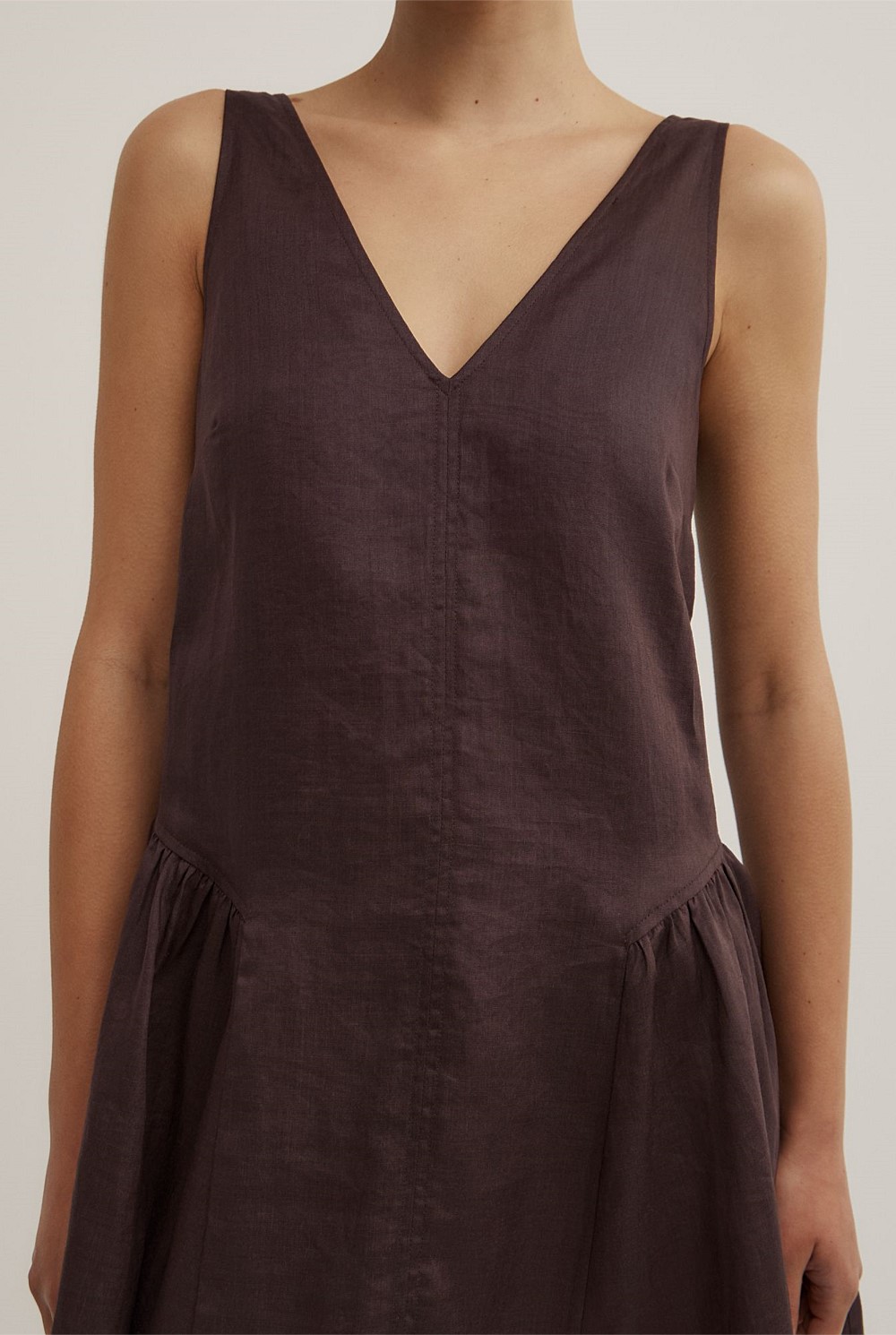 Mini Gather Panel Dress