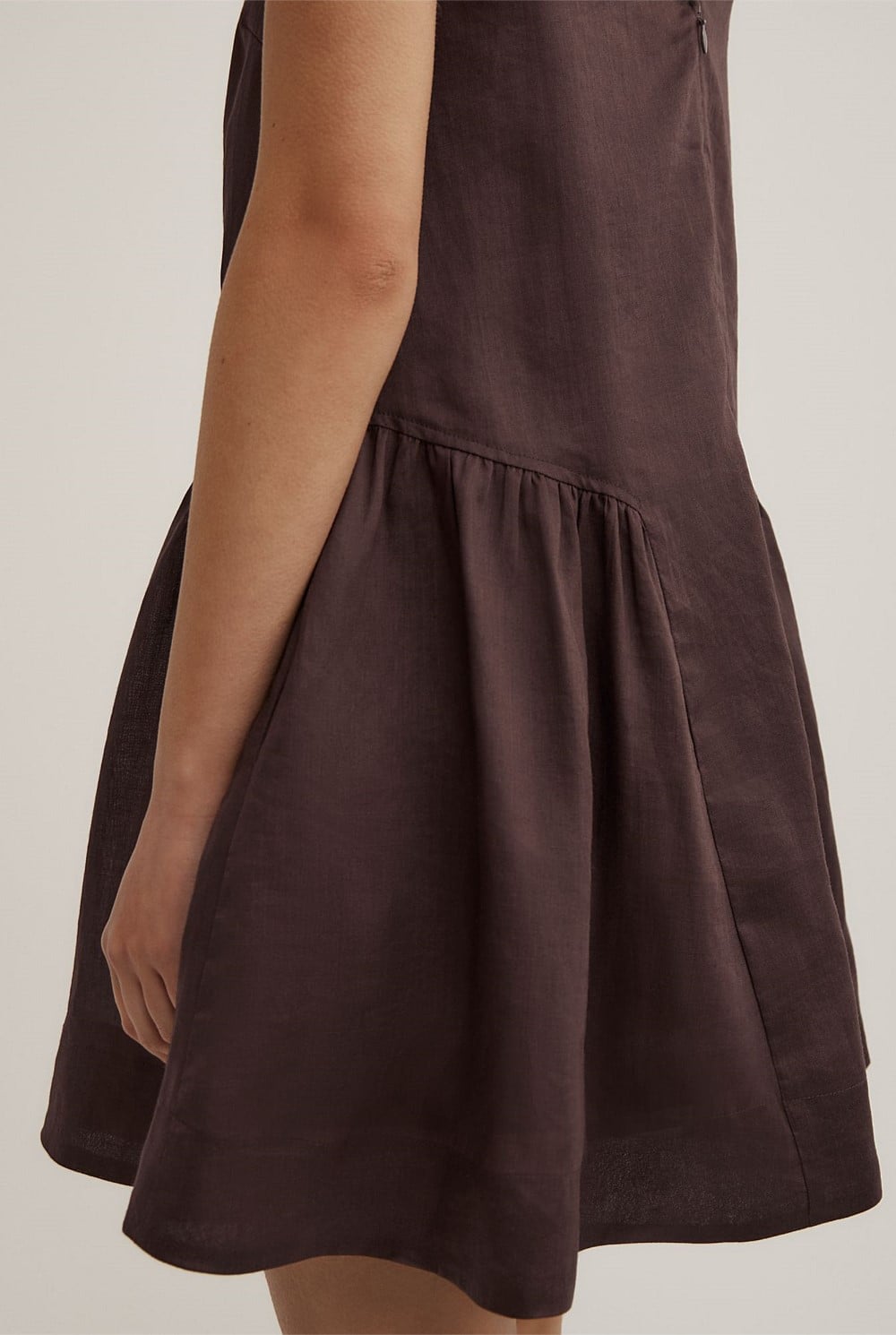 Mini Gather Panel Dress