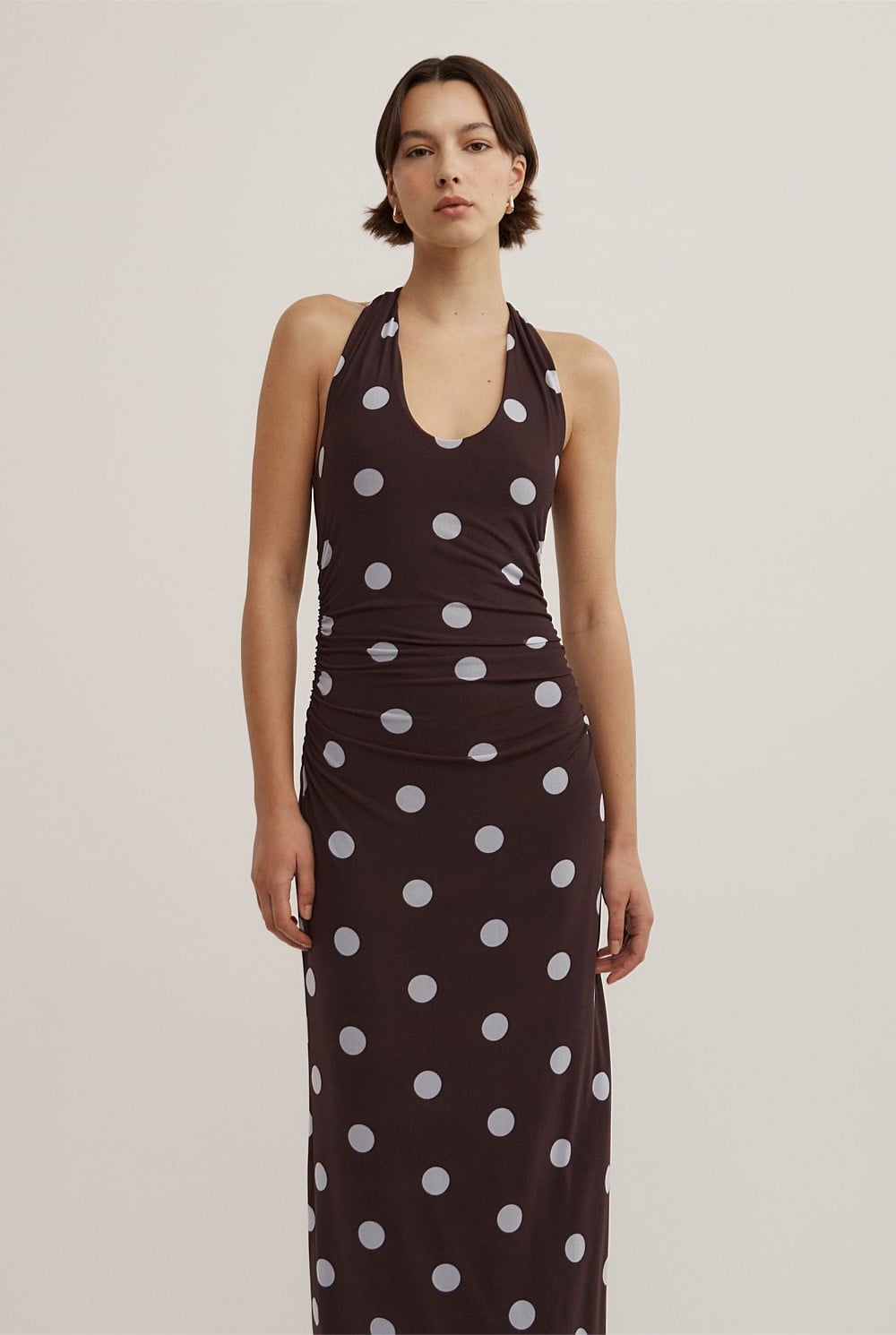 Twist Detail Mesh Dress