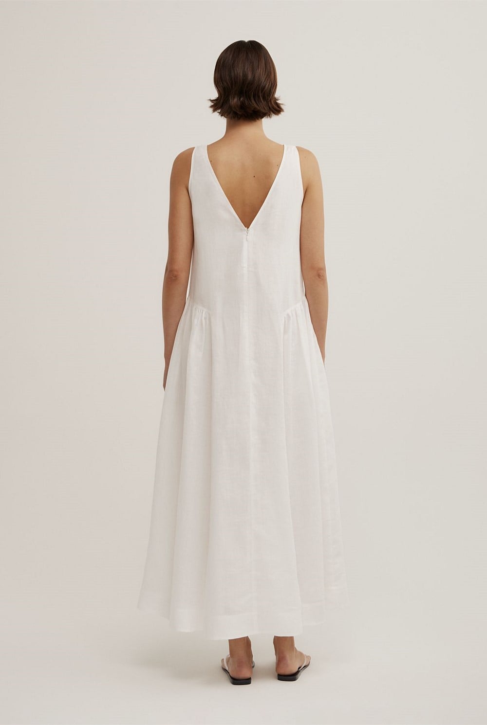 Maxi Panel Gather Dress