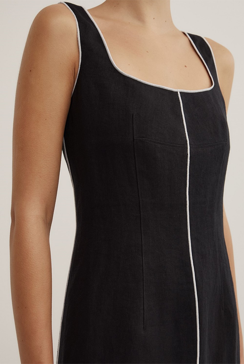 Contrast Stitch Dress