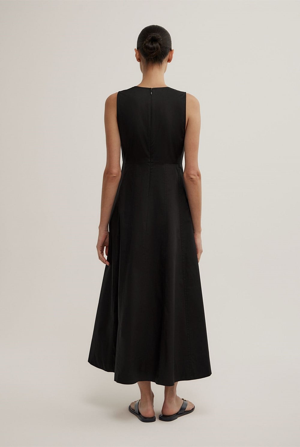 Scoop Neck Midi Dress