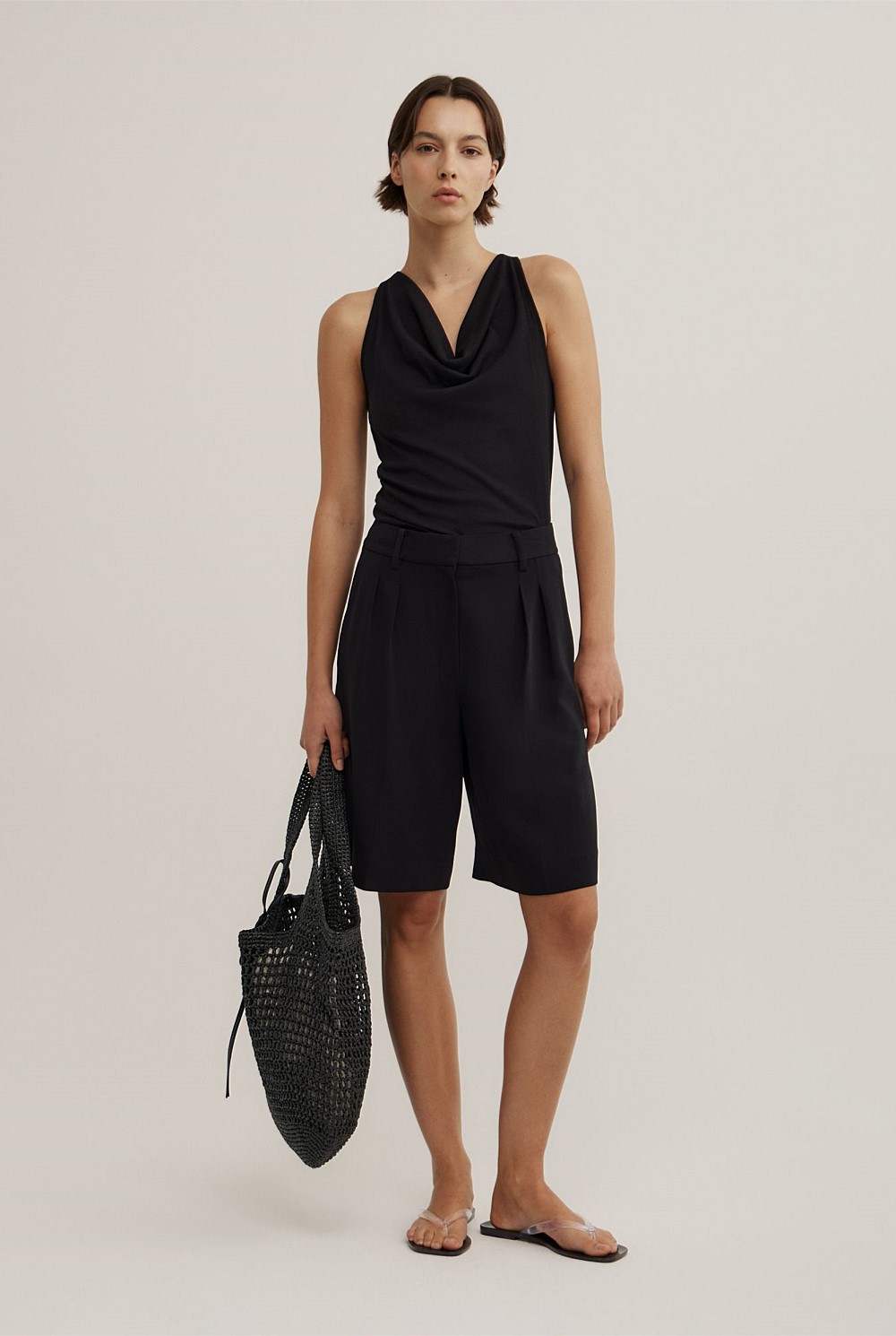Cowl Neck Tank Top
