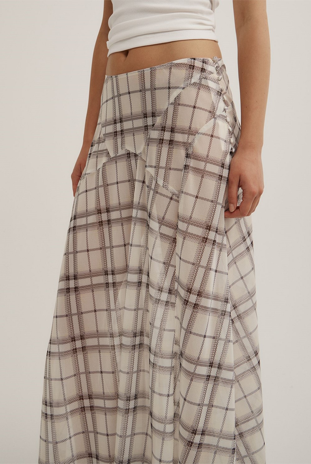 Basque Maxi Skirt