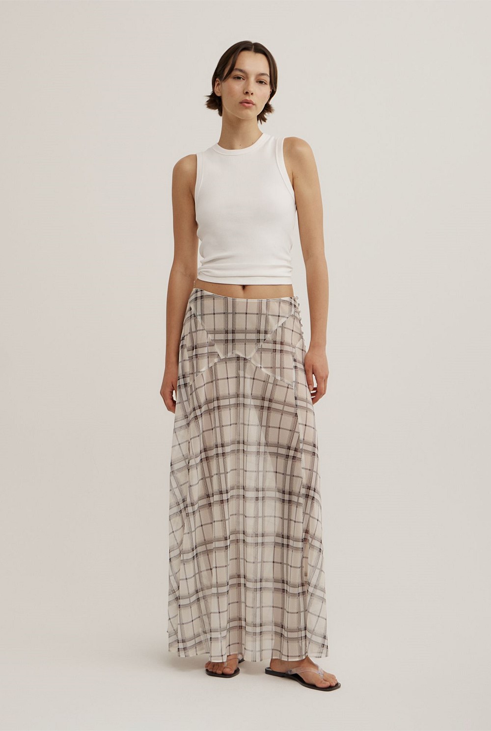 Basque Maxi Skirt