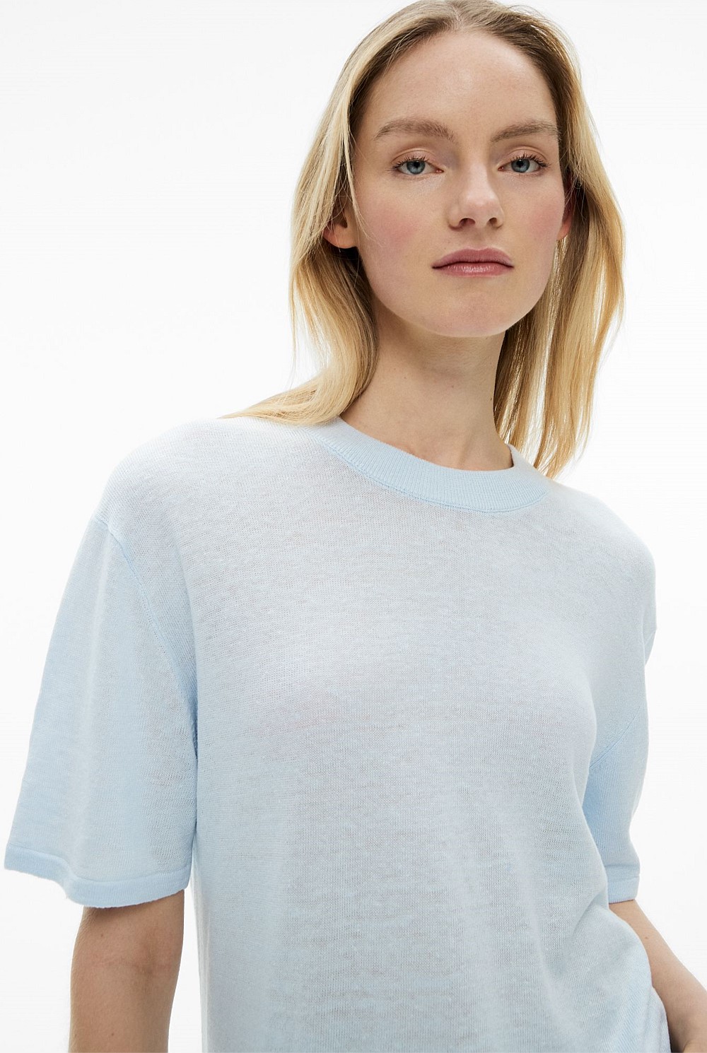 Linen Knit T-Shirt