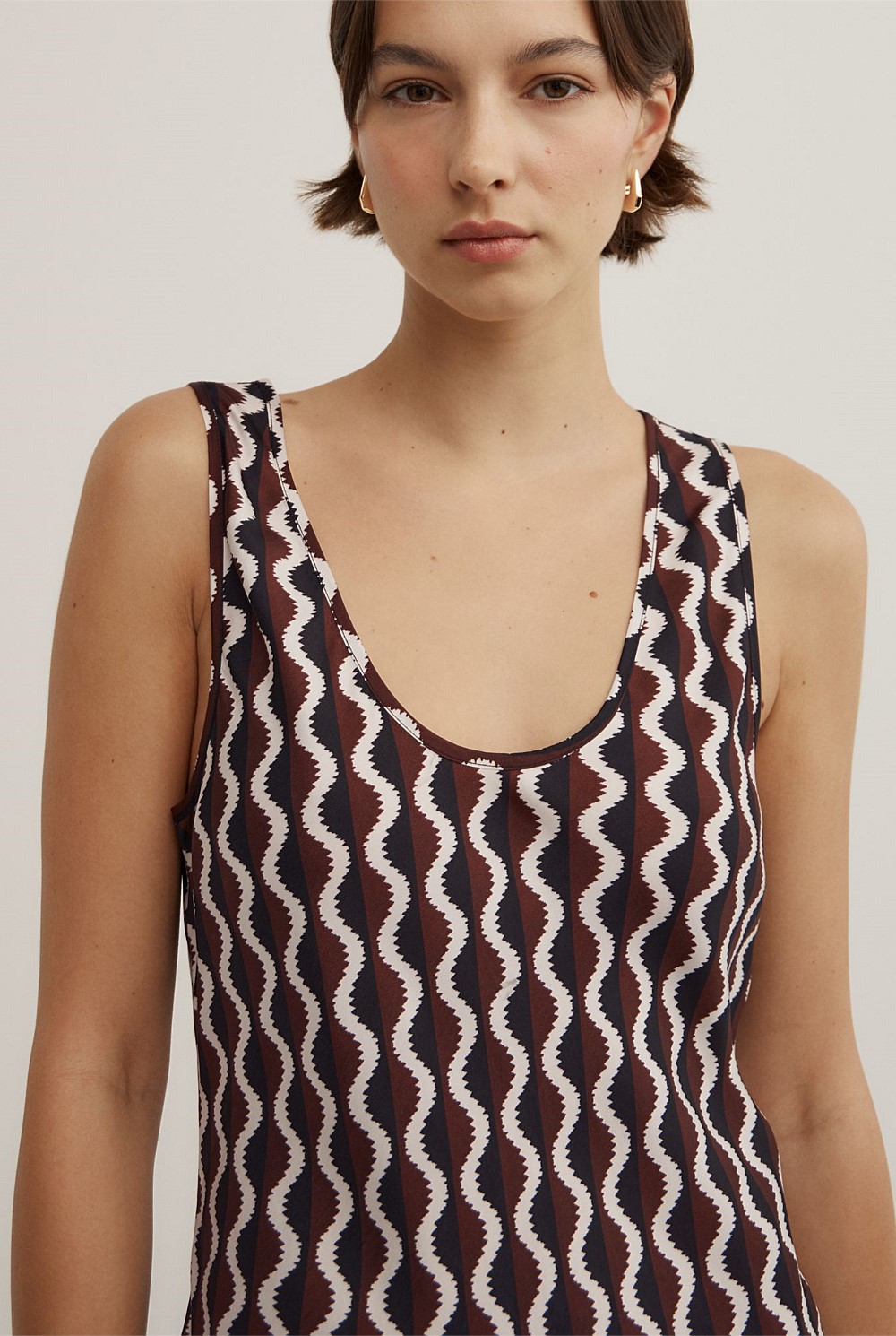 Scoop Cupro Dress