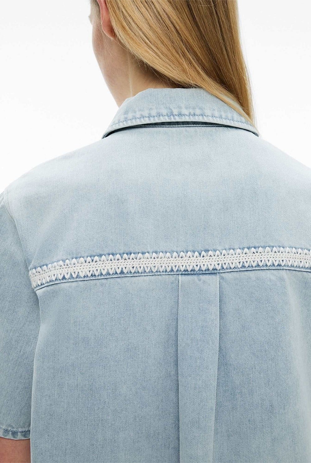 Stitch Detail Denim Dress