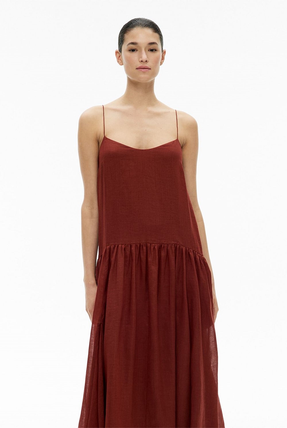 Fine Strap Maxi Dress