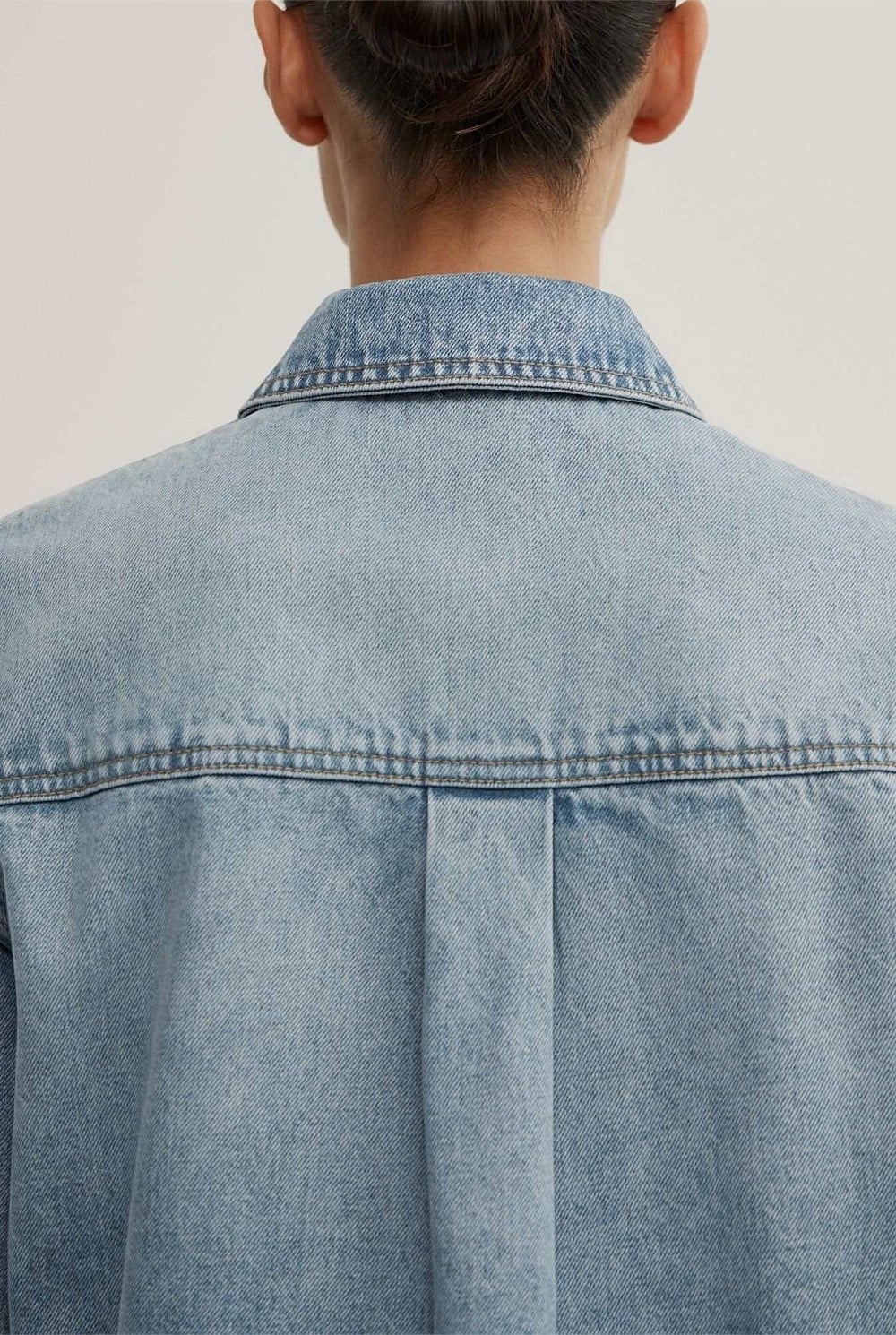 Short Sleeve Denim Snap Shirt