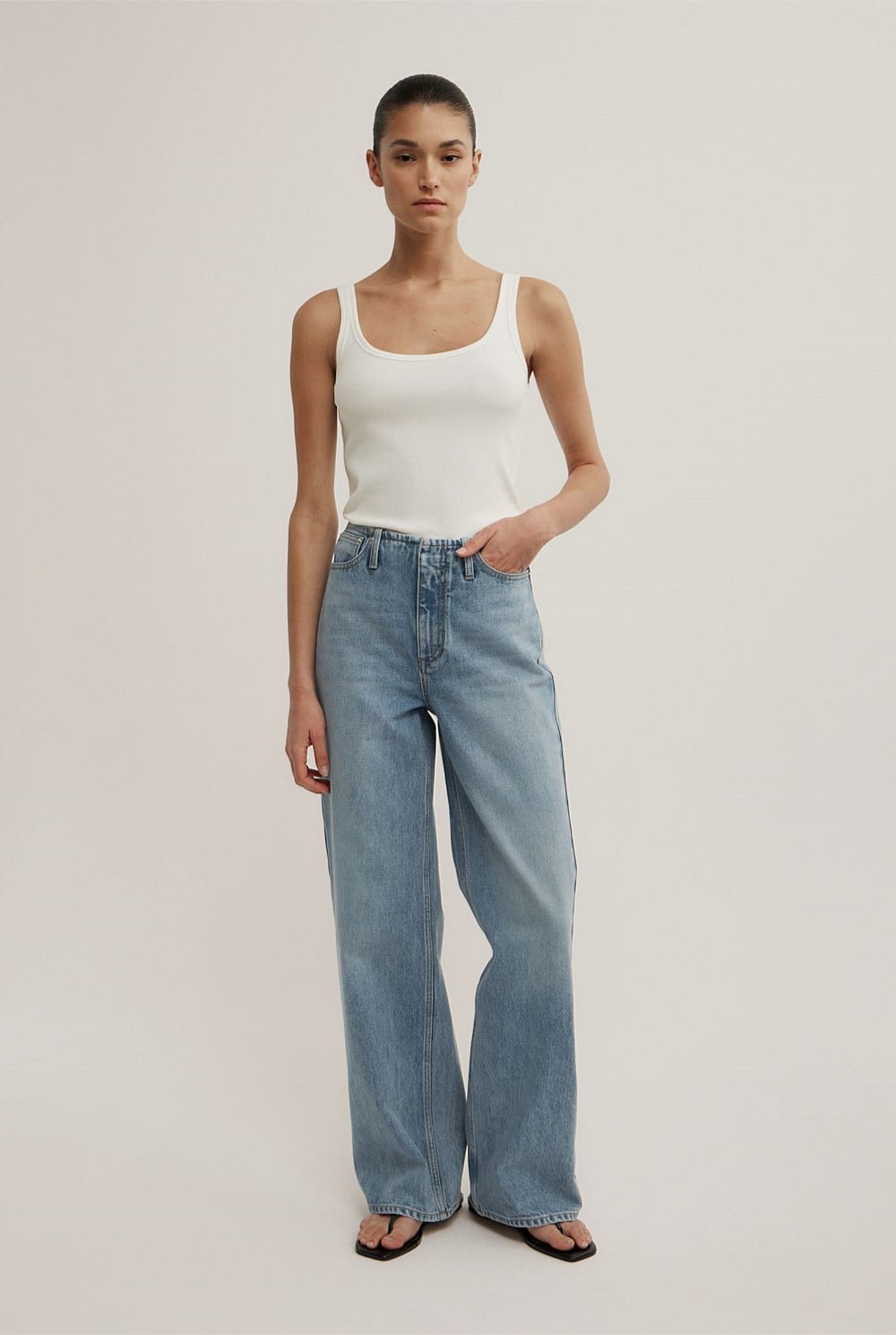 Clean Waist Denim Jeans