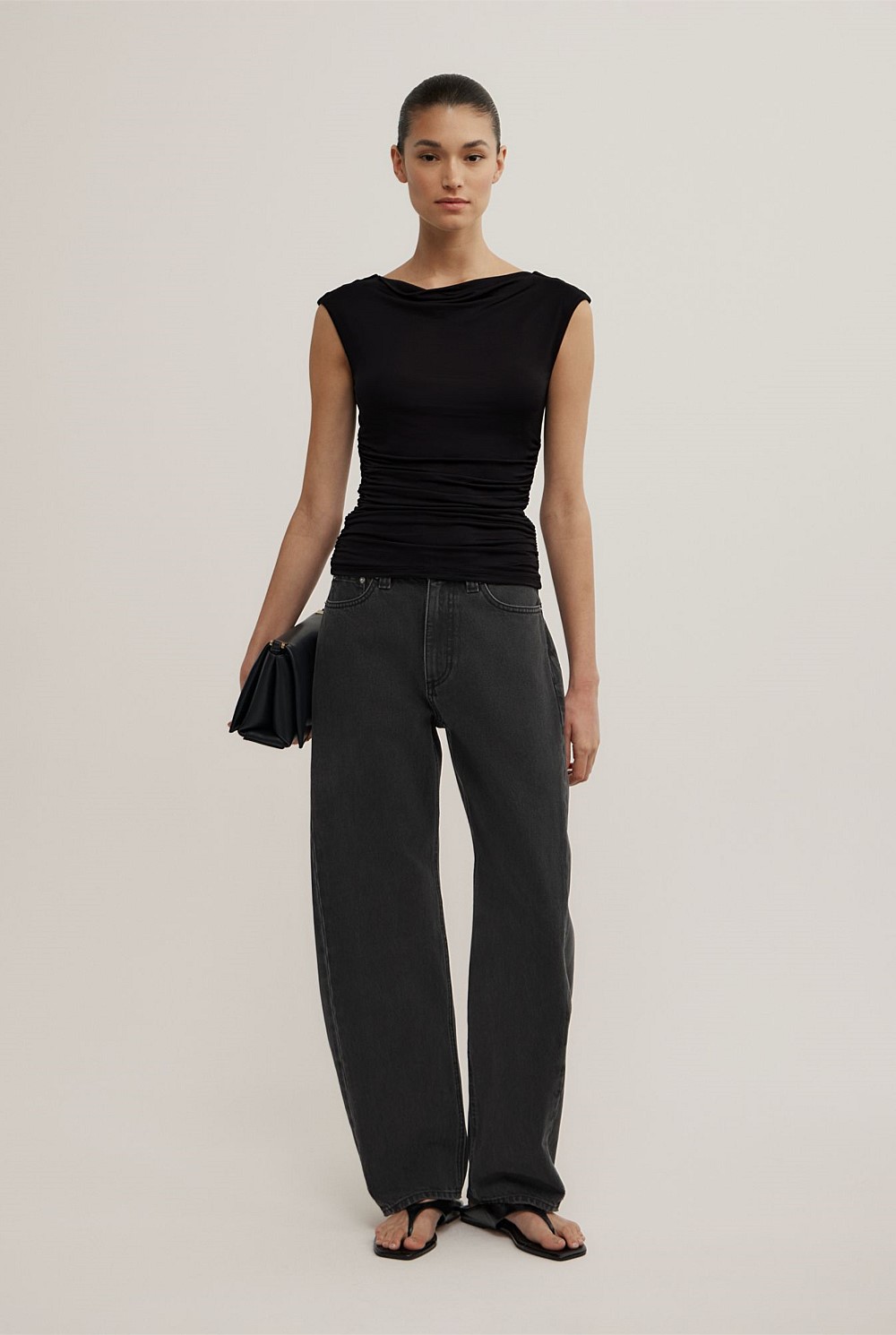 Draped Jersey T-Shirt