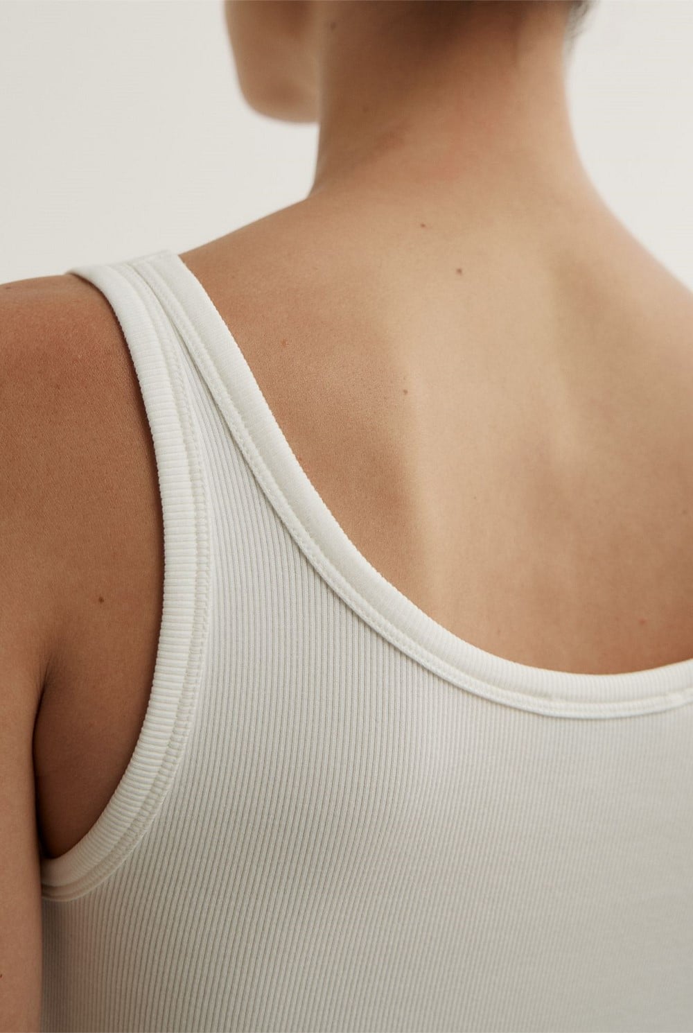 Fine Scoop Neck Tank Top