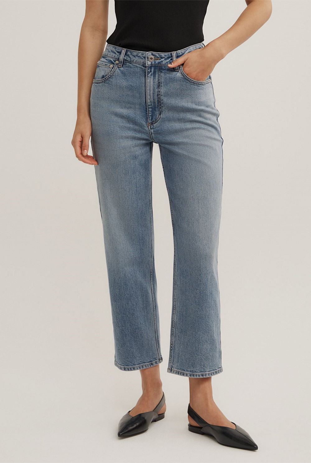 Straight Crop Jeans