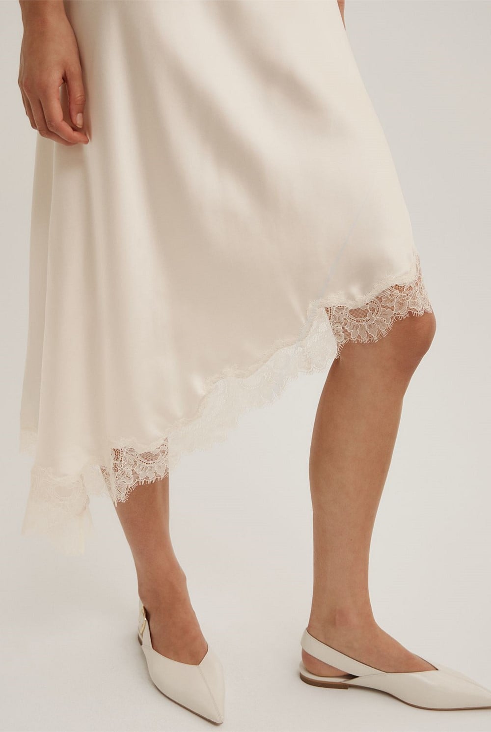 Asymmetric Lace Skirt