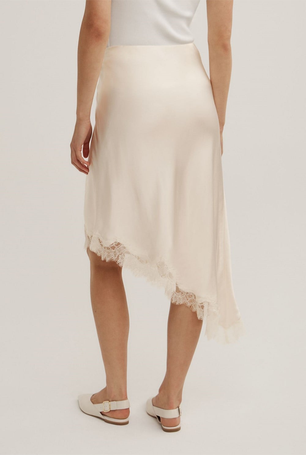 Asymmetric Lace Skirt