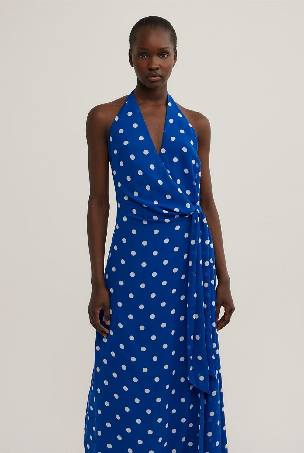 Wrap Halter Dress