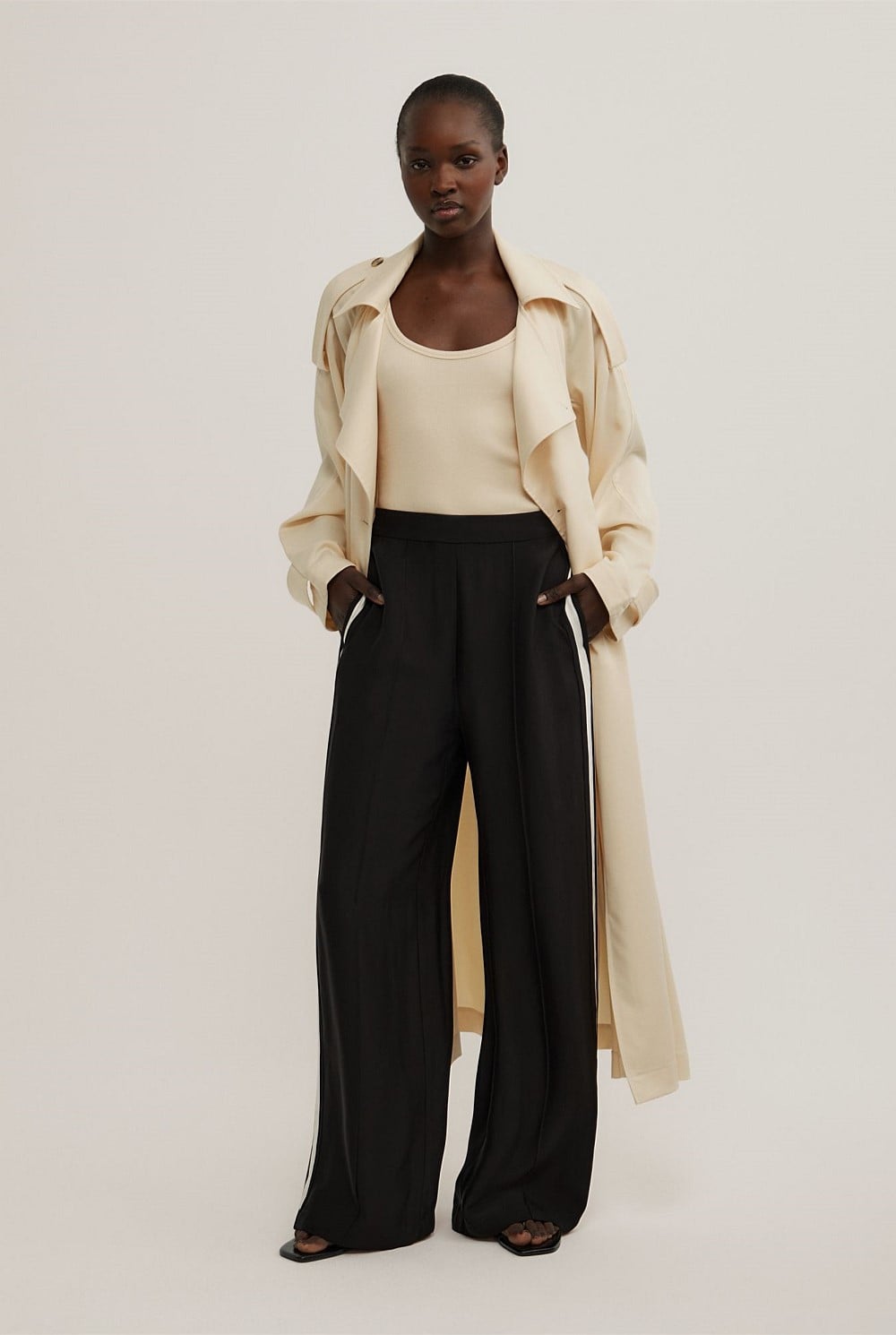 Flat Front Pants