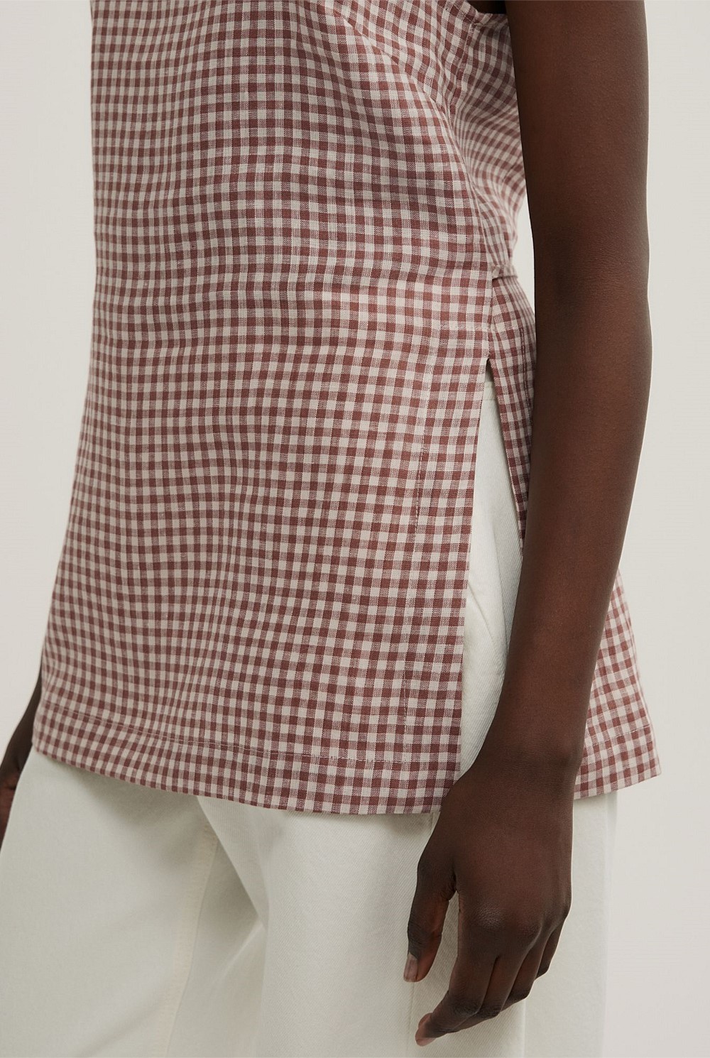Linen Longline Top